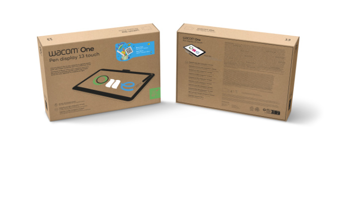 Wacom One 13 pen display sustainable packaging